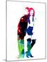 Pretty Woman Watercolor-Lana Feldman-Mounted Art Print