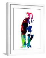 Pretty Woman Watercolor-Lana Feldman-Framed Art Print