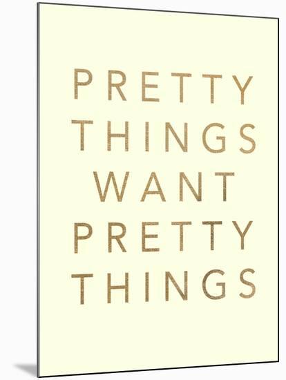 Pretty Words 1-Lola Bryant-Mounted Art Print