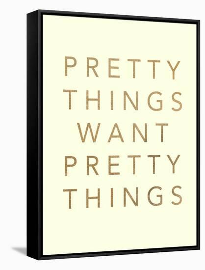 Pretty Words 1-Lola Bryant-Framed Stretched Canvas