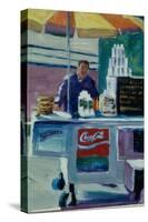 Pretzel Vendor-Patti Mollica-Stretched Canvas