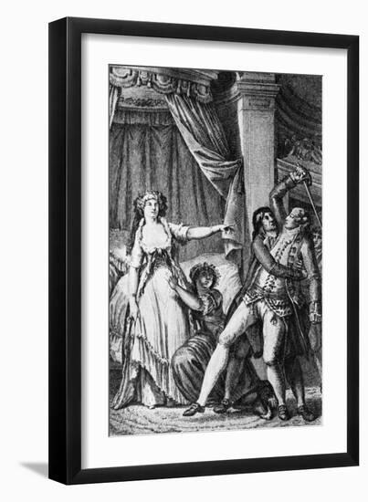 'Prévan and the Marquise-Charles Monnet-Framed Giclee Print
