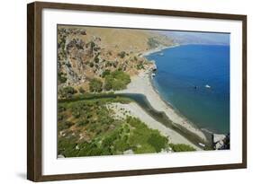 Preveli Beach, Rethymnon Province, Crete, Greek Islands, Greece, Europe-Bruno Morandi-Framed Photographic Print