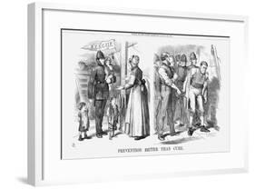 Prevention Better Than Cure, 1869-John Tenniel-Framed Giclee Print