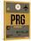 PRG Prague Luggage Tag 1-NaxArt-Stretched Canvas