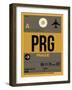 PRG Prague Luggage Tag 1-NaxArt-Framed Art Print