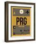 PRG Prague Luggage Tag 1-NaxArt-Framed Art Print