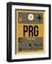 PRG Prague Luggage Tag 1-NaxArt-Framed Art Print