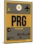 PRG Prague Luggage Tag 1-NaxArt-Mounted Art Print