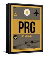 PRG Prague Luggage Tag 1-NaxArt-Framed Stretched Canvas