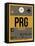 PRG Prague Luggage Tag 1-NaxArt-Framed Stretched Canvas