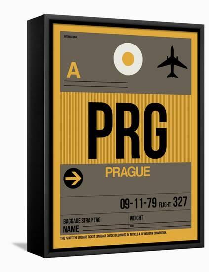 PRG Prague Luggage Tag 1-NaxArt-Framed Stretched Canvas