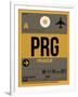 PRG Prague Luggage Tag 1-NaxArt-Framed Art Print