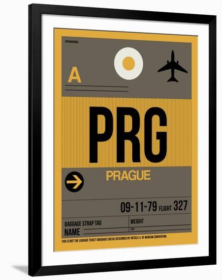 PRG Prague Luggage Tag 1-NaxArt-Framed Art Print