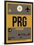 PRG Prague Luggage Tag 1-NaxArt-Framed Art Print