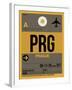 PRG Prague Luggage Tag 1-NaxArt-Framed Art Print