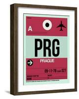 PRG Prague Luggage Tag 2-NaxArt-Framed Art Print