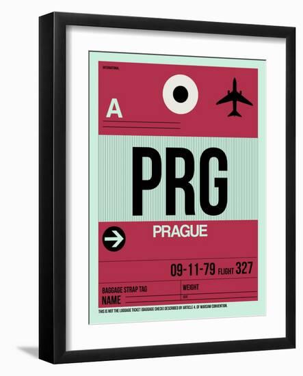 PRG Prague Luggage Tag 2-NaxArt-Framed Art Print