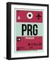 PRG Prague Luggage Tag 2-NaxArt-Framed Art Print