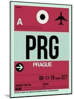 PRG Prague Luggage Tag 2-NaxArt-Mounted Art Print