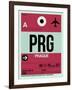 PRG Prague Luggage Tag 2-NaxArt-Framed Art Print