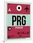 PRG Prague Luggage Tag 2-NaxArt-Framed Art Print