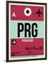 PRG Prague Luggage Tag 2-NaxArt-Framed Art Print