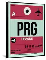 PRG Prague Luggage Tag 2-NaxArt-Framed Stretched Canvas