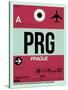 PRG Prague Luggage Tag 2-NaxArt-Stretched Canvas