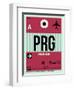 PRG Prague Luggage Tag 2-NaxArt-Framed Art Print