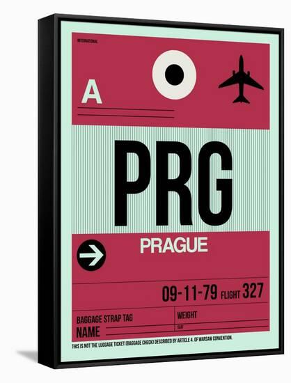 PRG Prague Luggage Tag 2-NaxArt-Framed Stretched Canvas