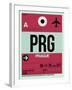 PRG Prague Luggage Tag 2-NaxArt-Framed Art Print