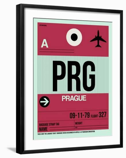 PRG Prague Luggage Tag 2-NaxArt-Framed Art Print