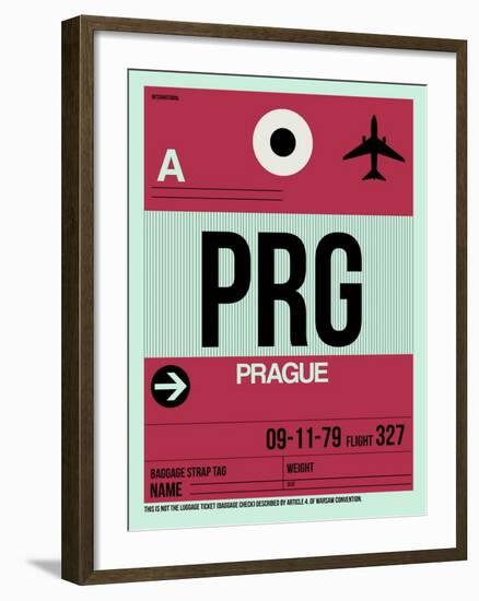 PRG Prague Luggage Tag 2-NaxArt-Framed Art Print