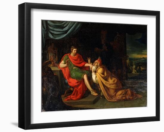 Priam and Achilles, 17th Century-Padovanino-Framed Giclee Print