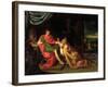 Priam and Achilles-Alessandro Padovanino-Framed Giclee Print