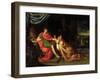 Priam and Achilles-Alessandro Padovanino-Framed Giclee Print