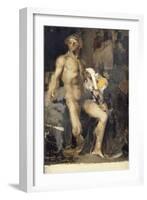 Priam aux pieds d'Achille (esquisse)-Jules Bastien-Lepage-Framed Giclee Print