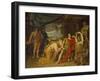 Priam Tearfully Supplicates Achilles, Begging for Hector's Body, 1824-Alexander Andreyevich Ivanov-Framed Giclee Print