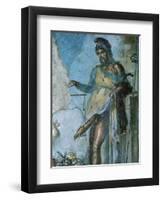 Priapus by Weighing His Penis. Fresco. Pompeii. Italy-null-Framed Premium Giclee Print