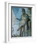Priapus by Weighing His Penis. Fresco. Pompeii. Italy-null-Framed Premium Giclee Print