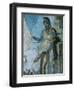 Priapus by Weighing His Penis. Fresco. Pompeii. Italy-null-Framed Giclee Print