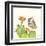 Prickly Pear and Elf Owl-Robbin Rawlings-Framed Art Print