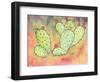 Prickly Pear Cactus-Beverly Dyer-Framed Art Print