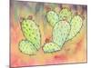 Prickly Pear Cactus-Beverly Dyer-Mounted Art Print