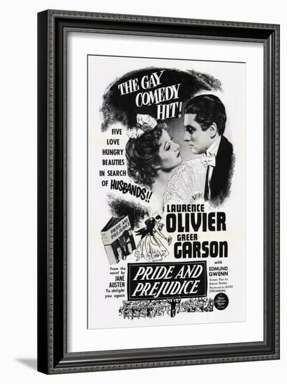 Pride and Prejudice, 1940-null-Framed Art Print