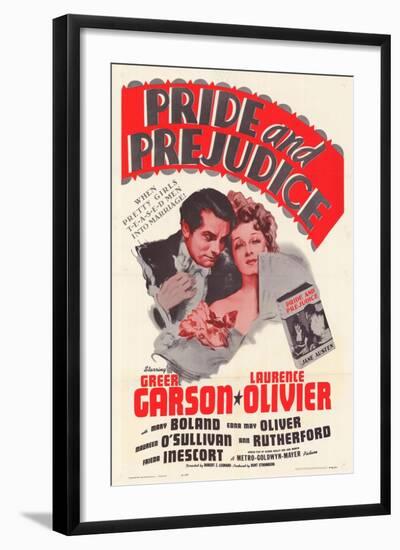 Pride and Prejudice, 1940-null-Framed Art Print