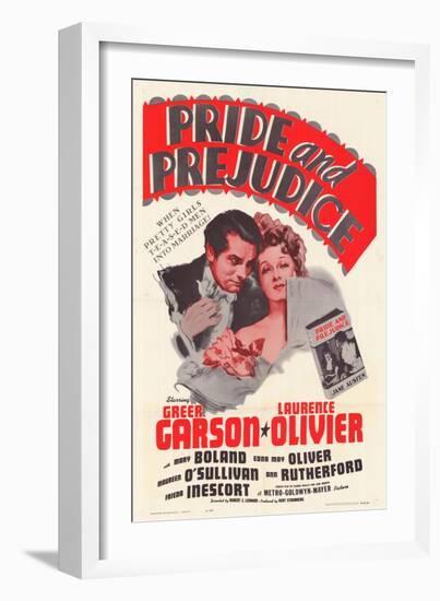 Pride and Prejudice, 1940-null-Framed Art Print