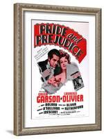 Pride and Prejudice, Laurence Olivier, Greer Garson, 1940-null-Framed Art Print