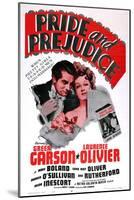 Pride and Prejudice, Laurence Olivier, Greer Garson, 1940-null-Mounted Art Print